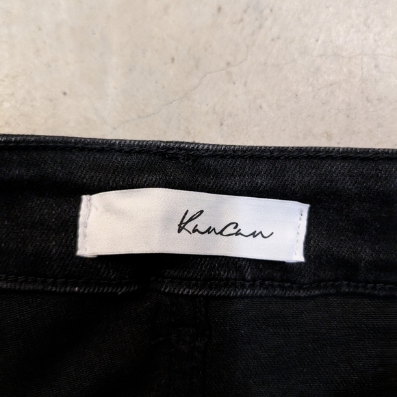 NWT Kancan Denim Shorts Women's 5/26 High Waist Dark Gray - Picture 3 of 9